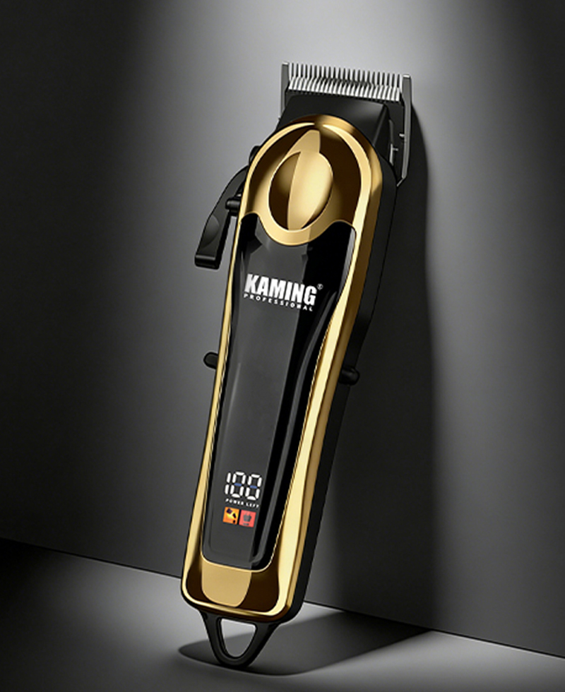 Kaming Professional Justerbar LCD Display Fade Hair Clipper til saloner