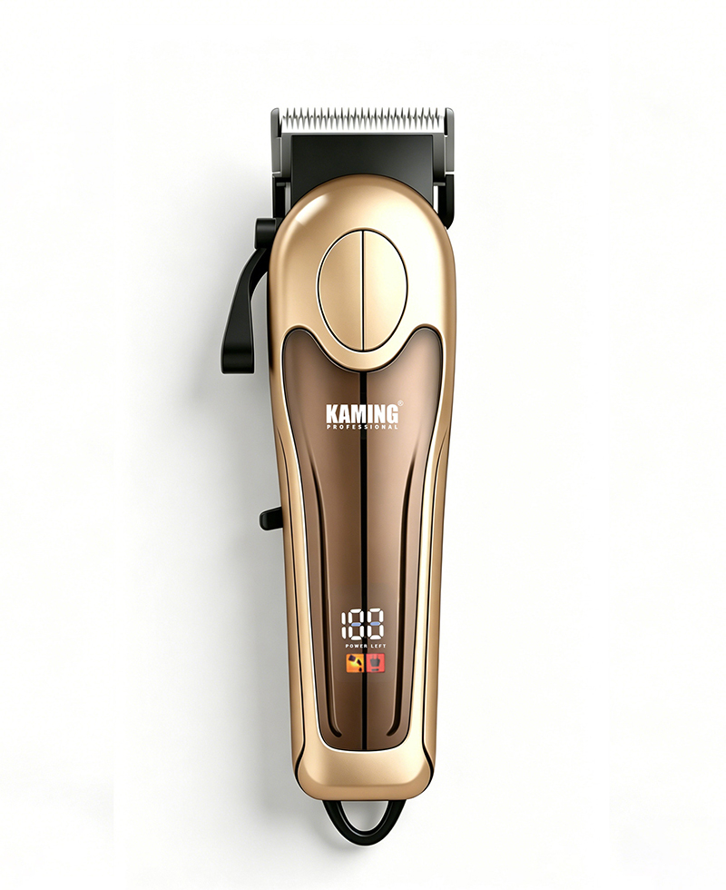 Kaming Professional Justerbar LCD Display Fade Hair Clipper til saloner