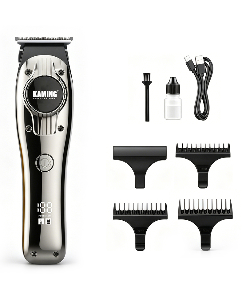 Kaming 1710 Professional Zero Gap Digital Display Carving Hårtrimmer