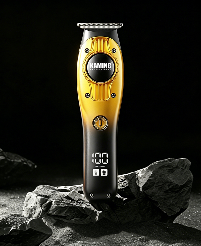 Kaming 1710 Professional Zero Gap Digital Display Carving Hårtrimmer