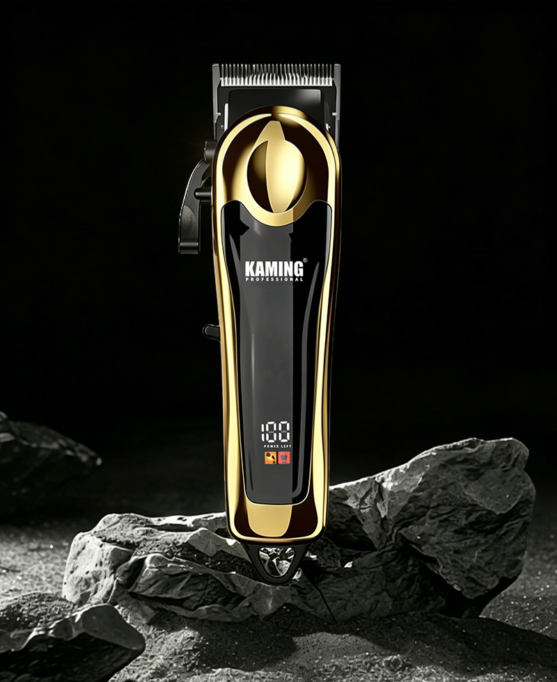Kaming Professional Justerbar LCD Display Fade Hair Clipper til saloner
